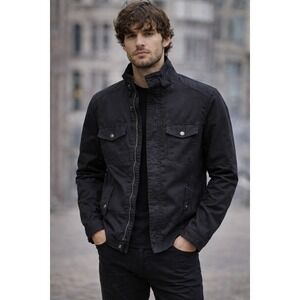 Reaction Kenneth Cole Black Basic Jacket | Versatile Season Wear M